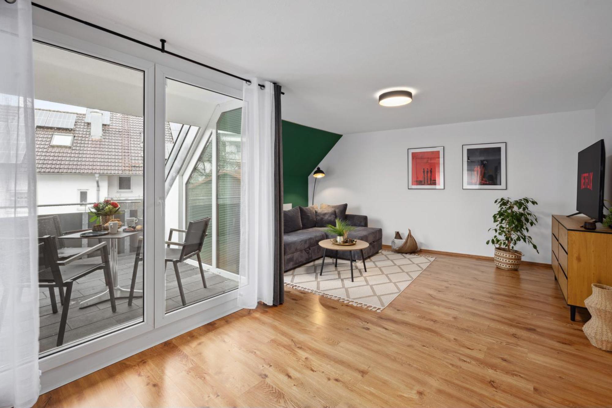 Haven Wlan Parkplatz Terrasse Balkon Apartment Laupheim